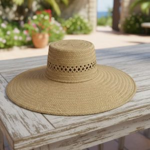 Sombrero Wayuu de Ala Ancha - Tejido Fino en Palma de Isora